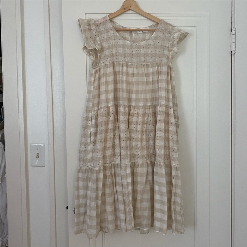 Carly Jean Los Angeles baby doll dress gingham